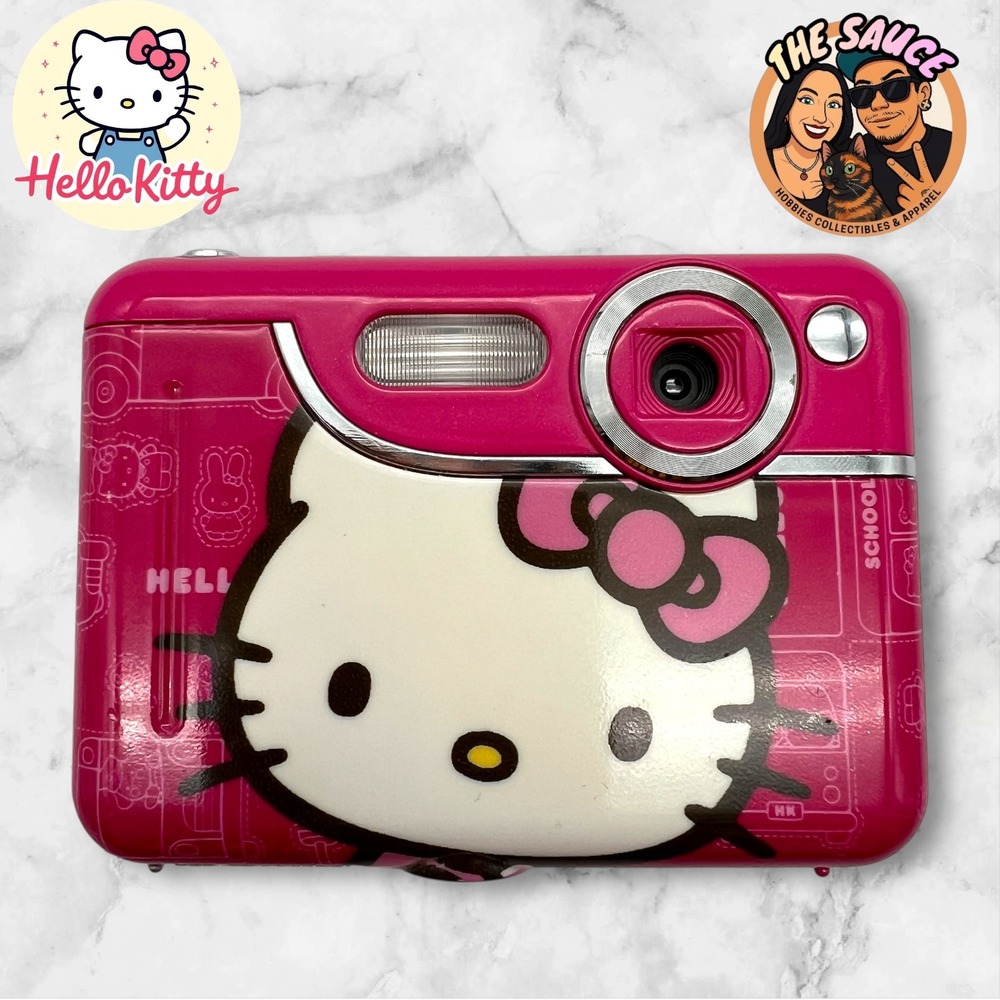 Hello Kitty Digital Camera Pink Silver Kids Fun Photo Toy 2012